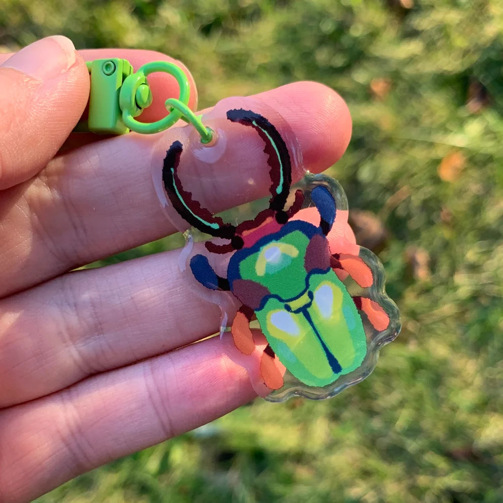 Sawtooth Stag Beetle Keychain