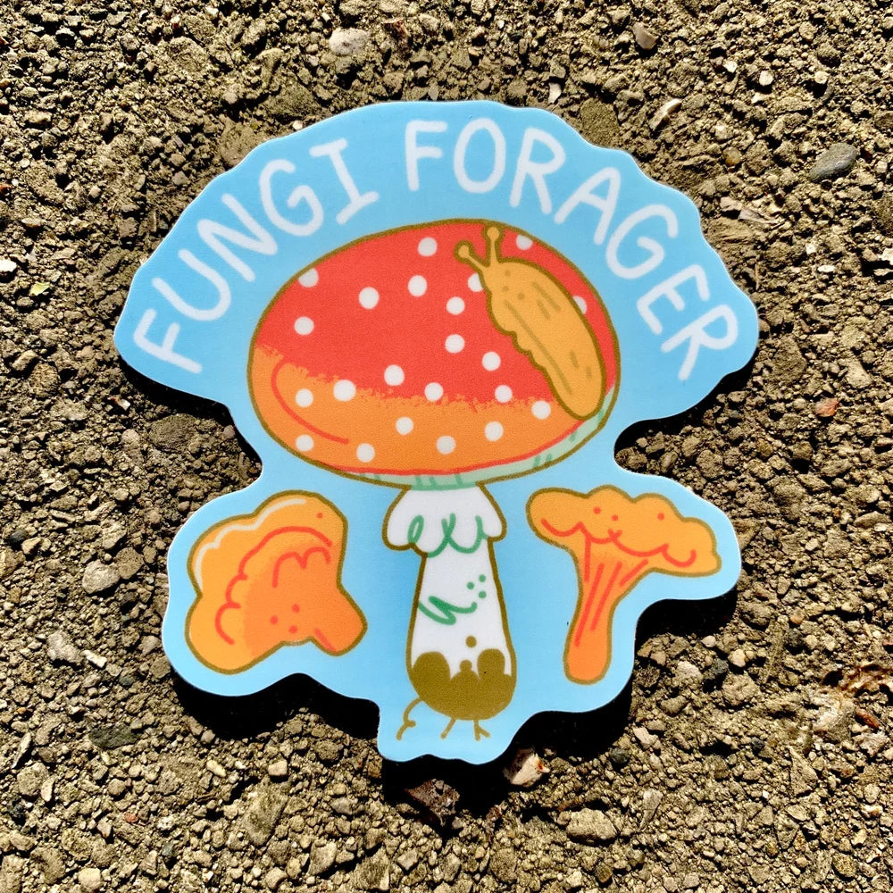 Fungi Forager Vinyl Sticker