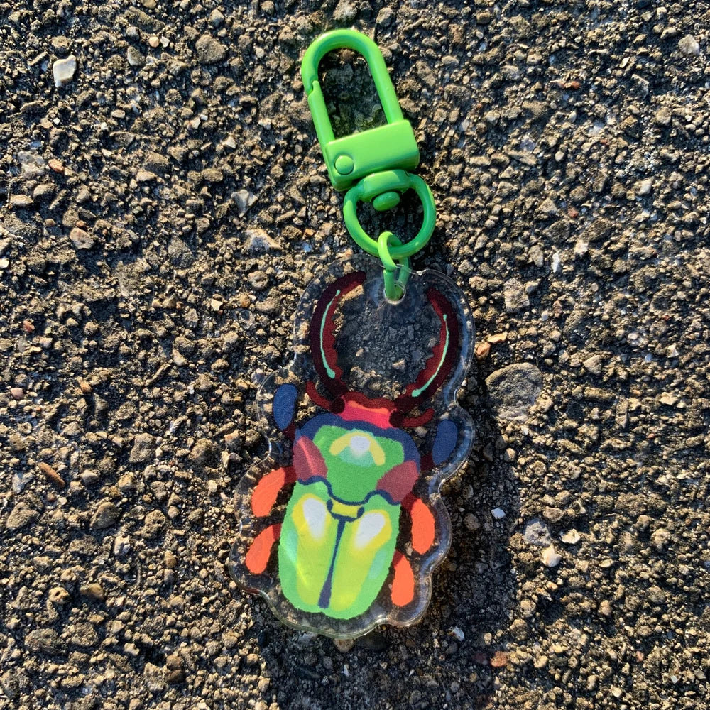 Sawtooth Stag Beetle Keychain