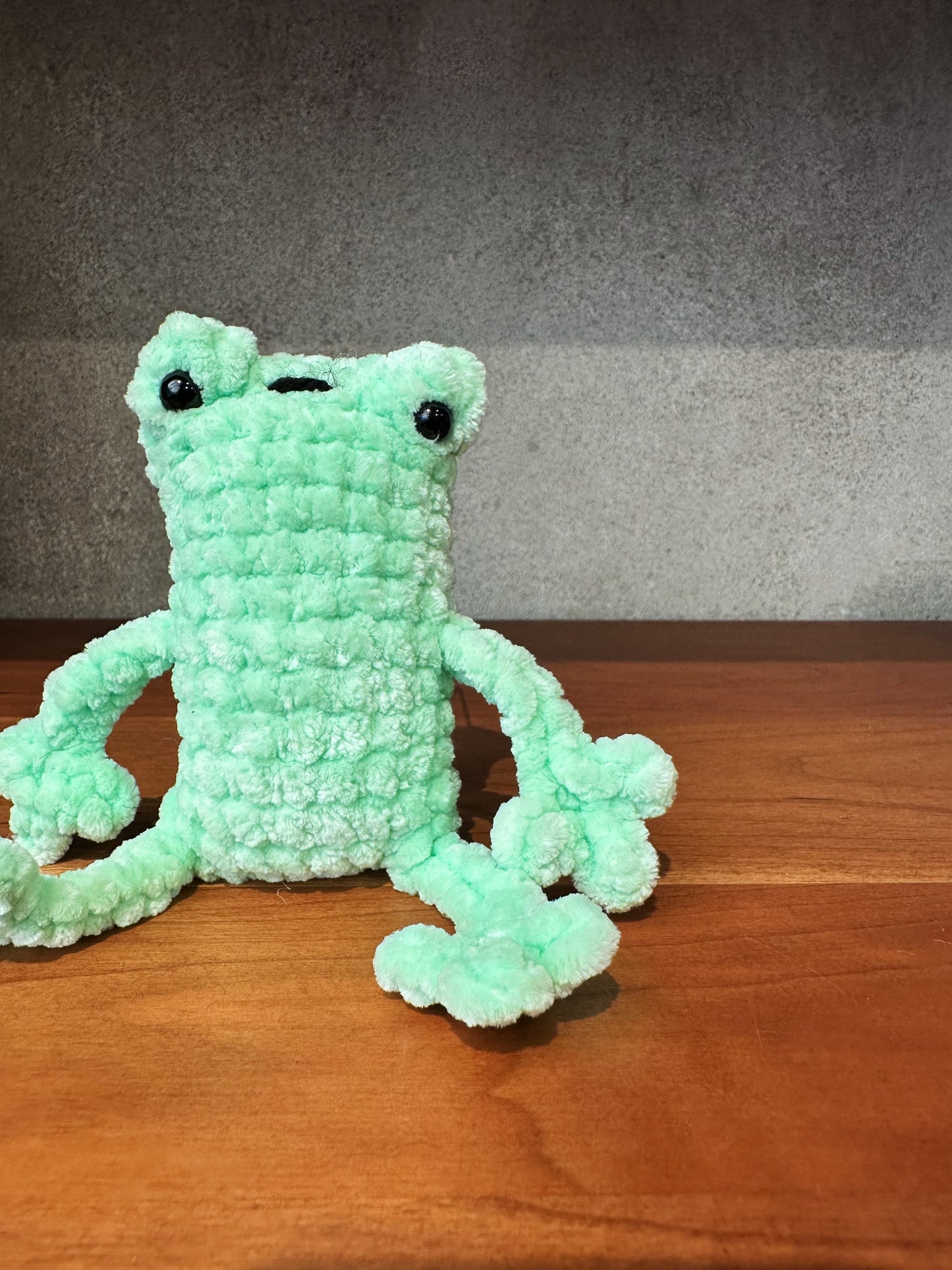 Leggy Frog Crochet Plush