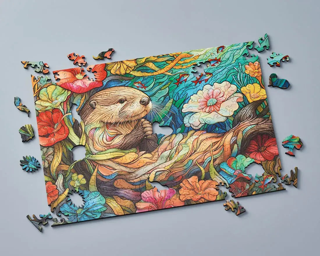 Otter Oasis - Free From Puzzle Cut