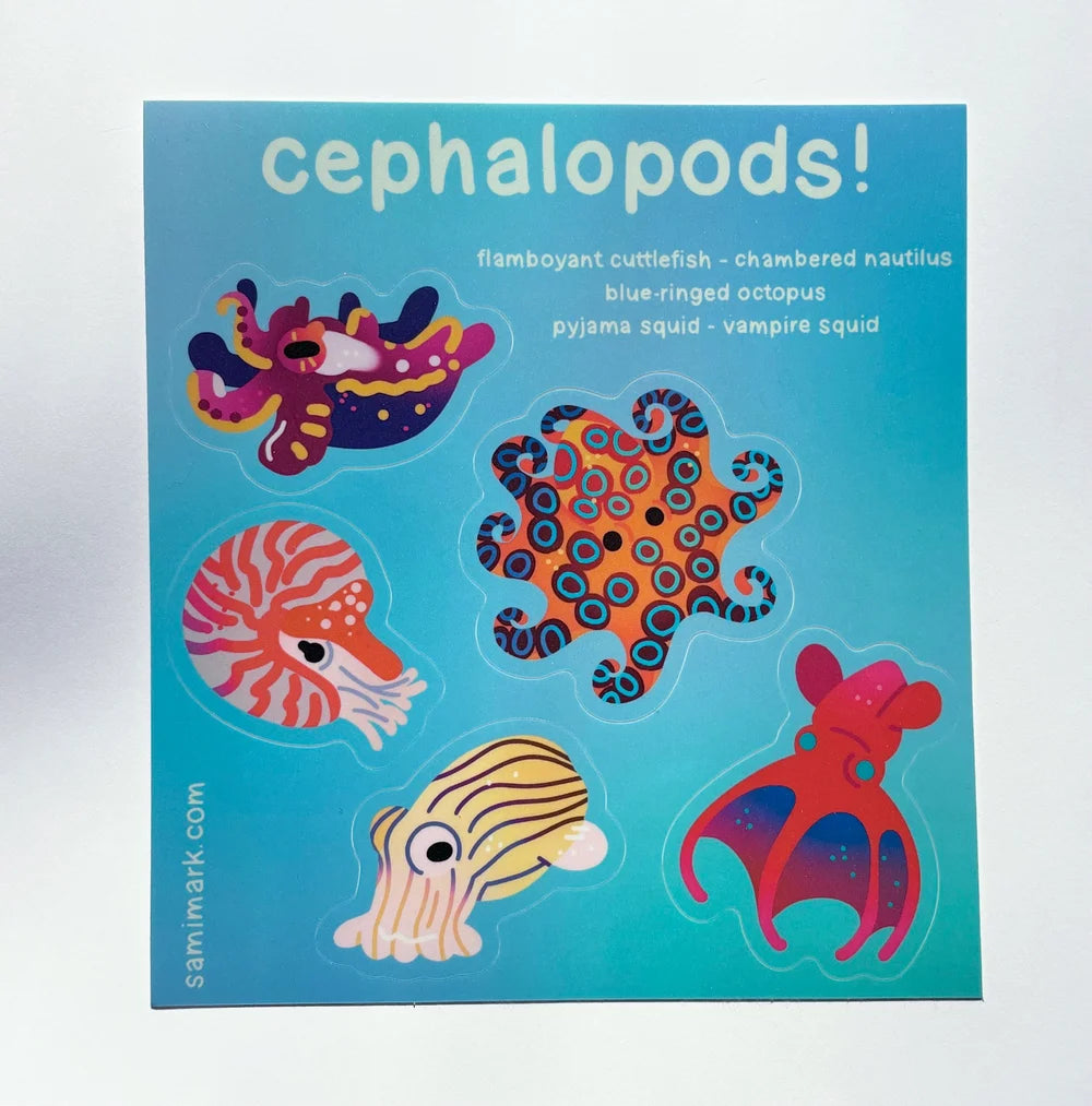 Cephalopods Sticker Sheet