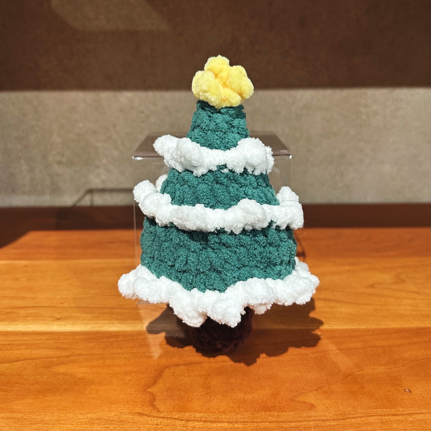 Christmas Tree with Snow - Crochet Plush
