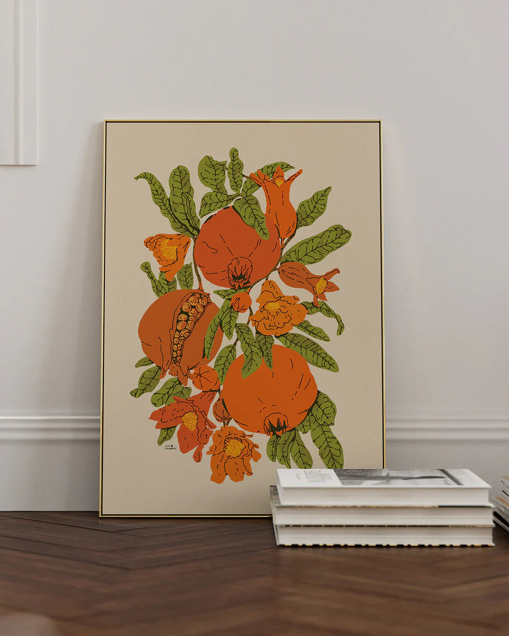 Abundance Pomegranates Miniprint