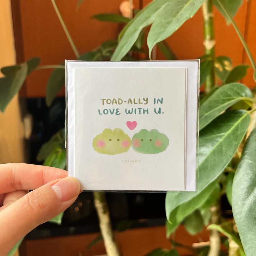 "Toad-ally in Love with U" Mini Card