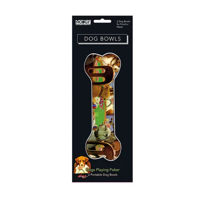 Cassius Marcellus Coolidge 'Dogs Playing Poker' Dog Bowls