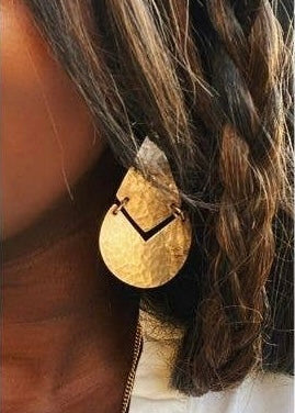 KENDI AMANI Selah Brass Earrings