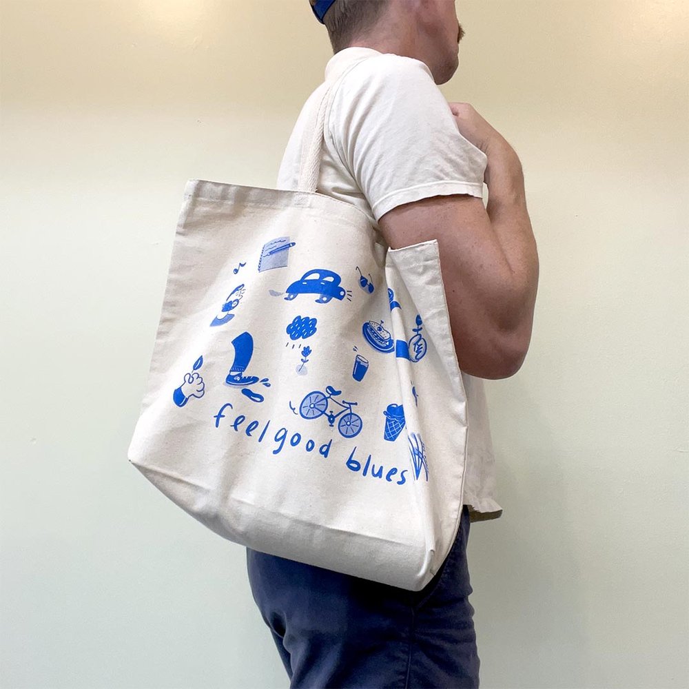 "Feel Good Blues" Tote Bag