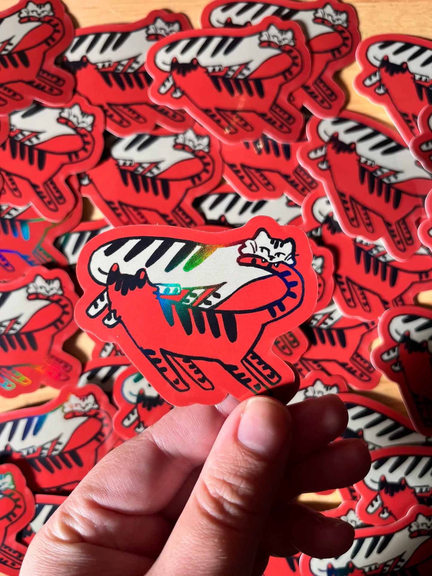 Catch a Tiger By the Tail Sticker
