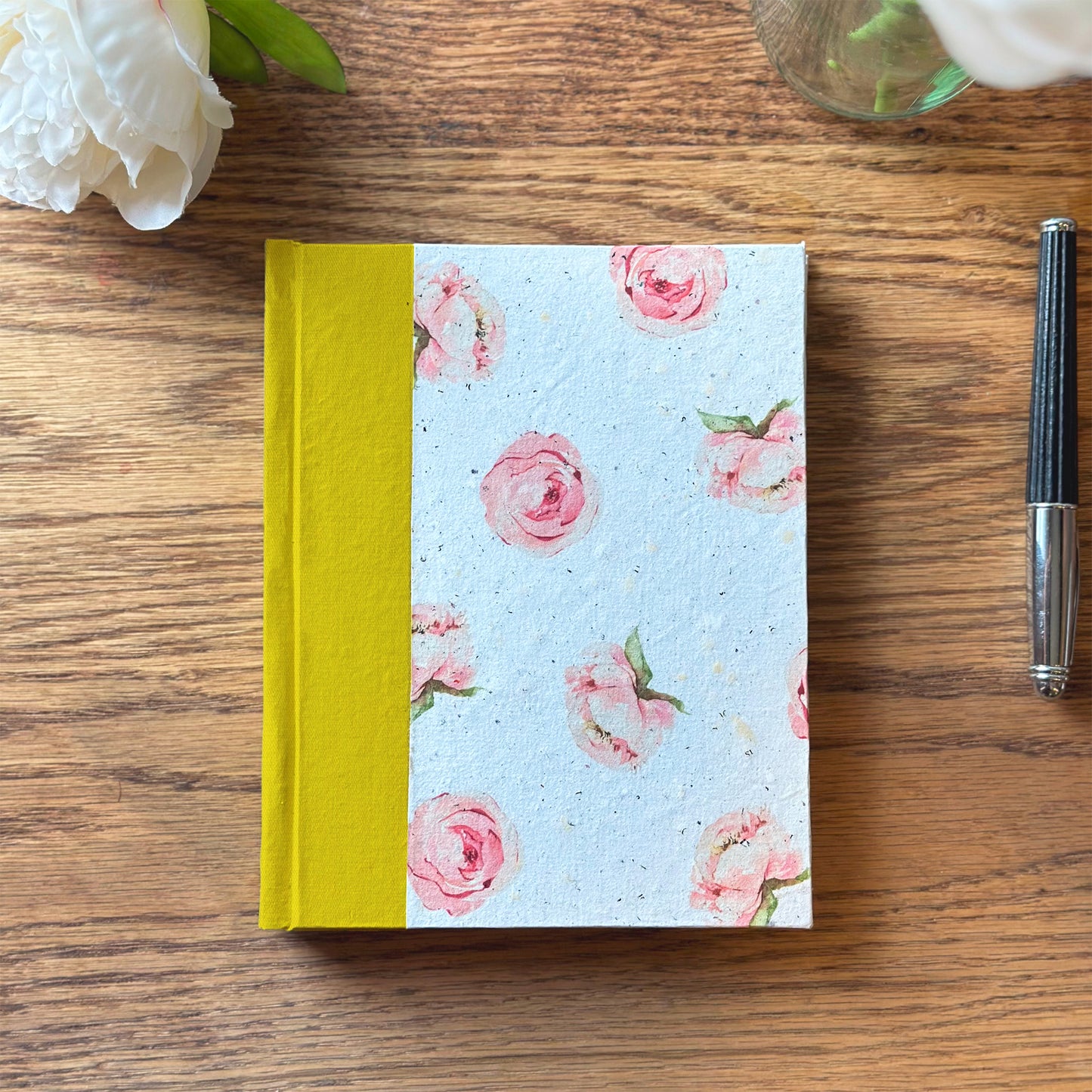 Handbound Journal - Peonies