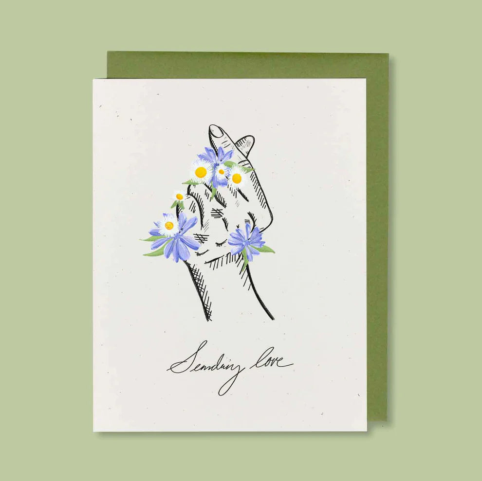 Sending Love Greeting Card