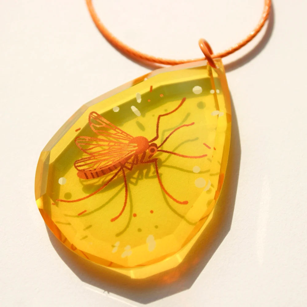 Amber Bug Acrylic Keychain