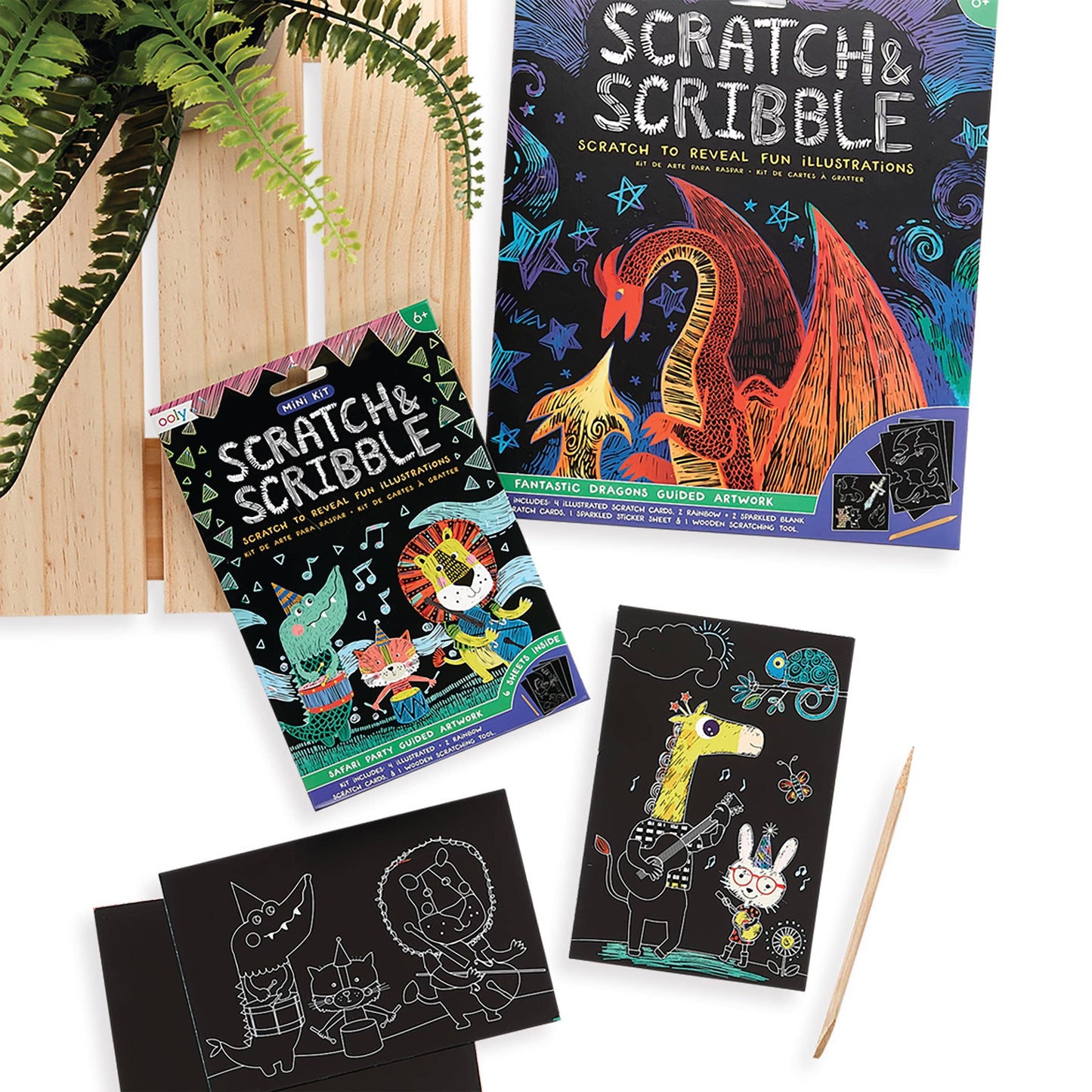 Scratch & Scribble Mini Scratch Art Kit - Friendly Fish
