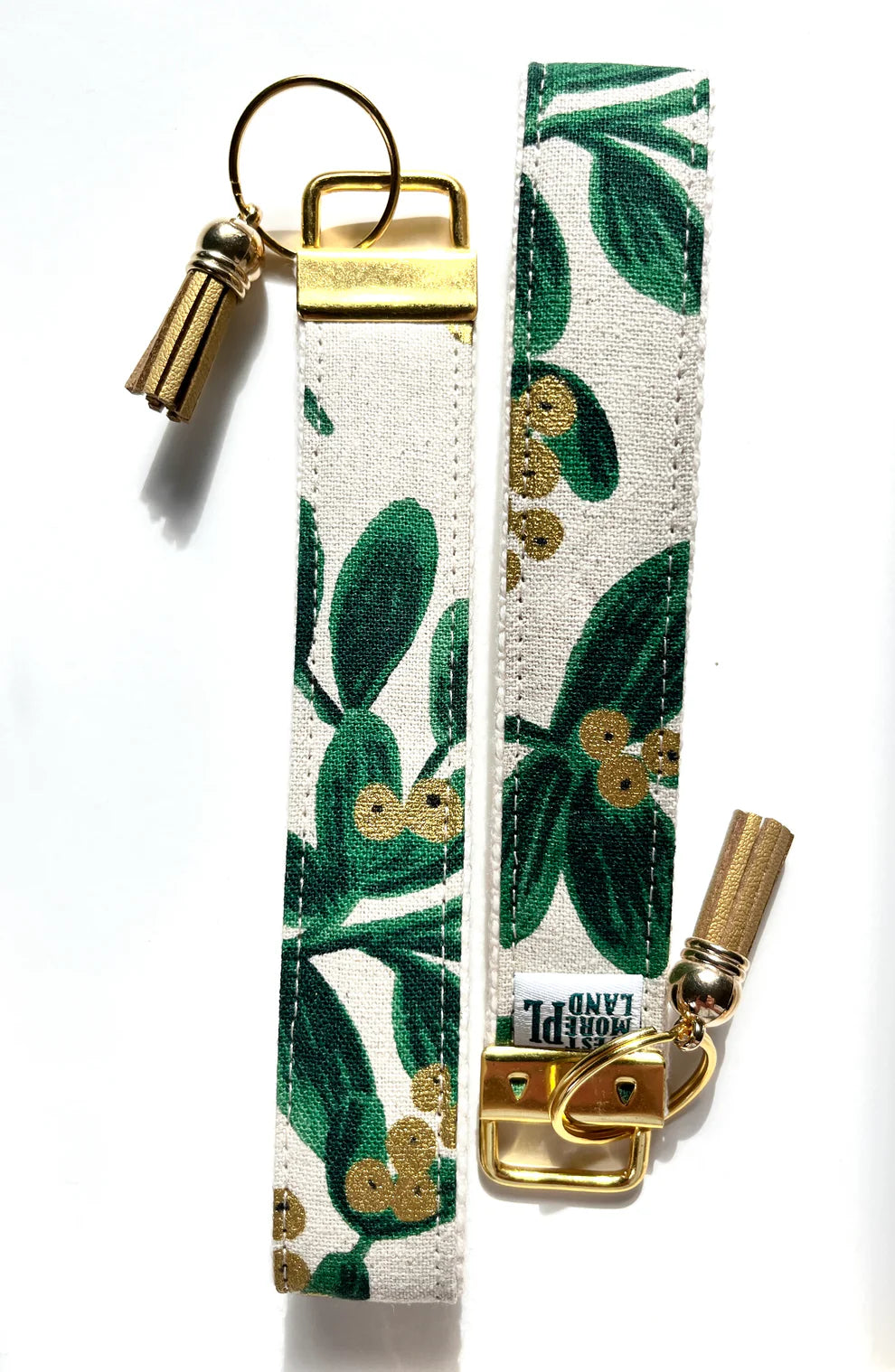Key Fob Wristlet - Winter Greenery
