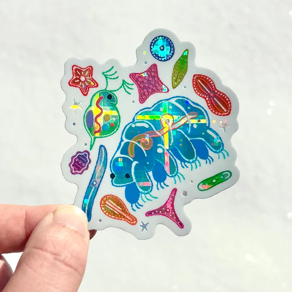 Microscopic Life Holo Sticker