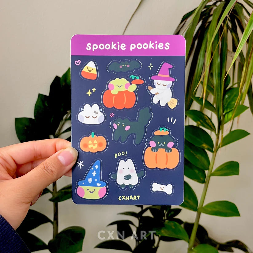 "Spookie Pookies" Halloween Sticker Sheet