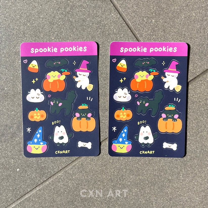 "Spookie Pookies" Halloween Sticker Sheet