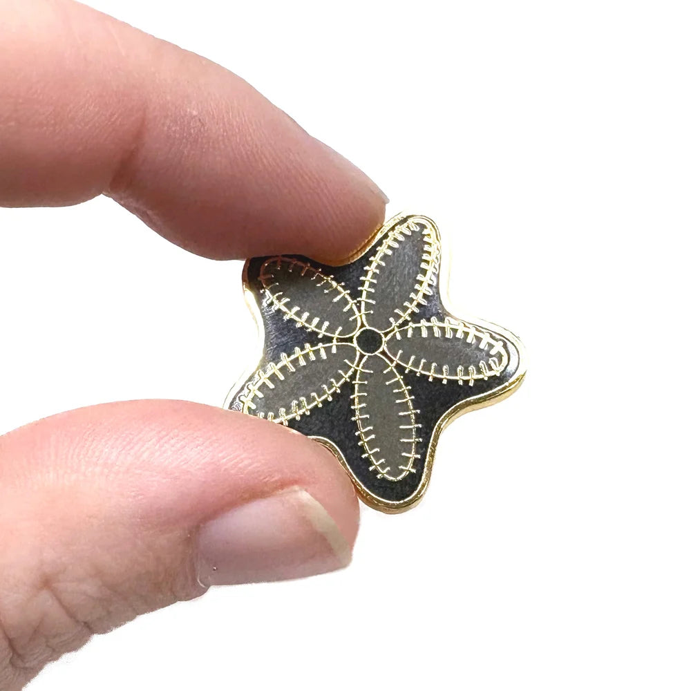Star Crinoid Fossil Enamel Pin