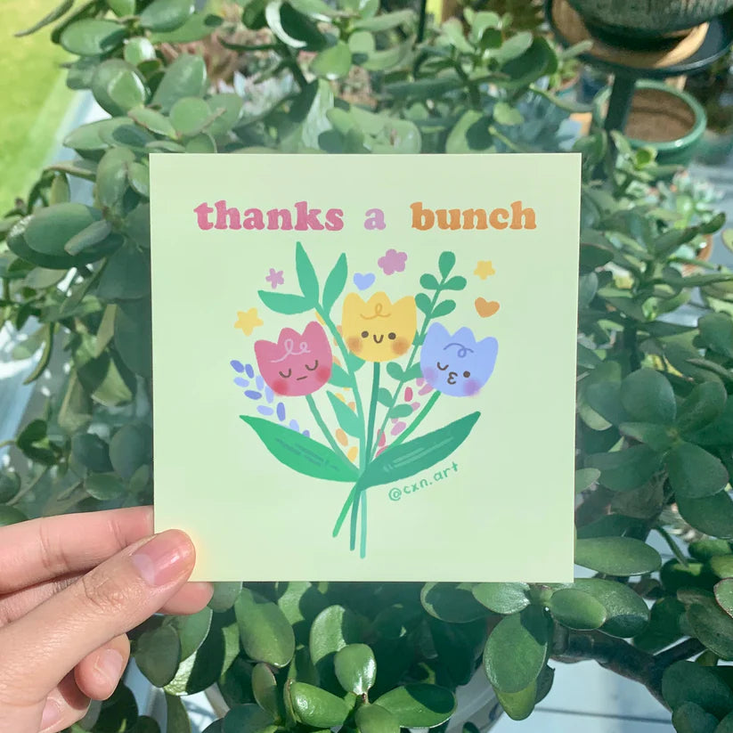 "Thanks a Bunch" Art Print & Postcard