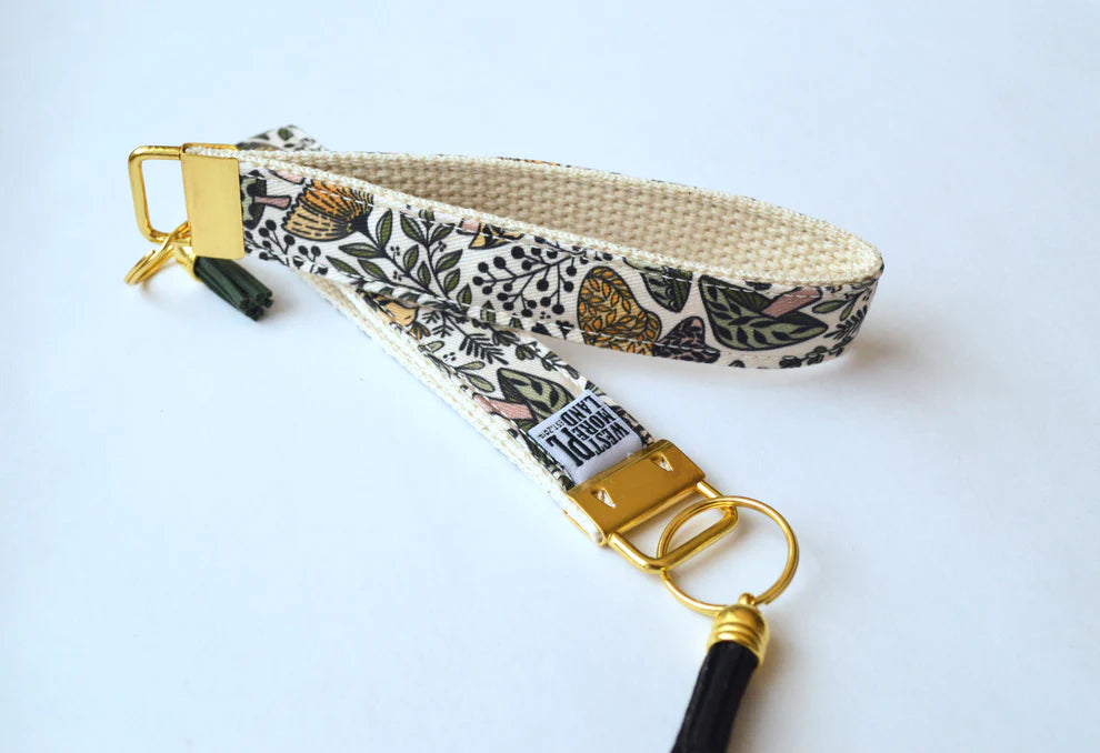 Key Fob Wristlet - Mushroom Habitat