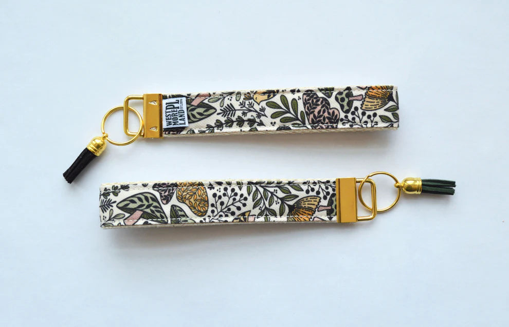 Key Fob Wristlet - Mushroom Habitat