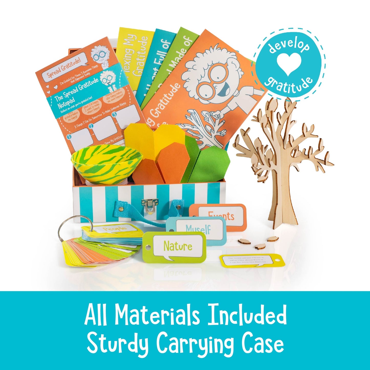 Photo of the materials included in the My Gratitude Box.