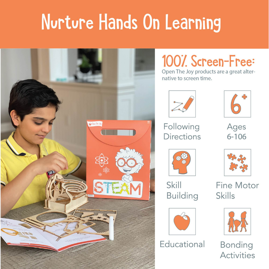 Image promoting what is included in the “STEAM Activity Bag: Encourage Innovation”.