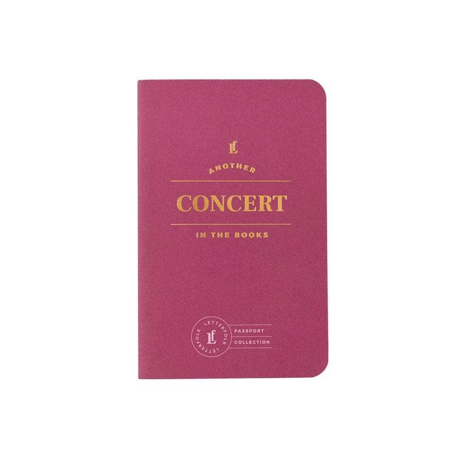 Concerts Passport journal cover.