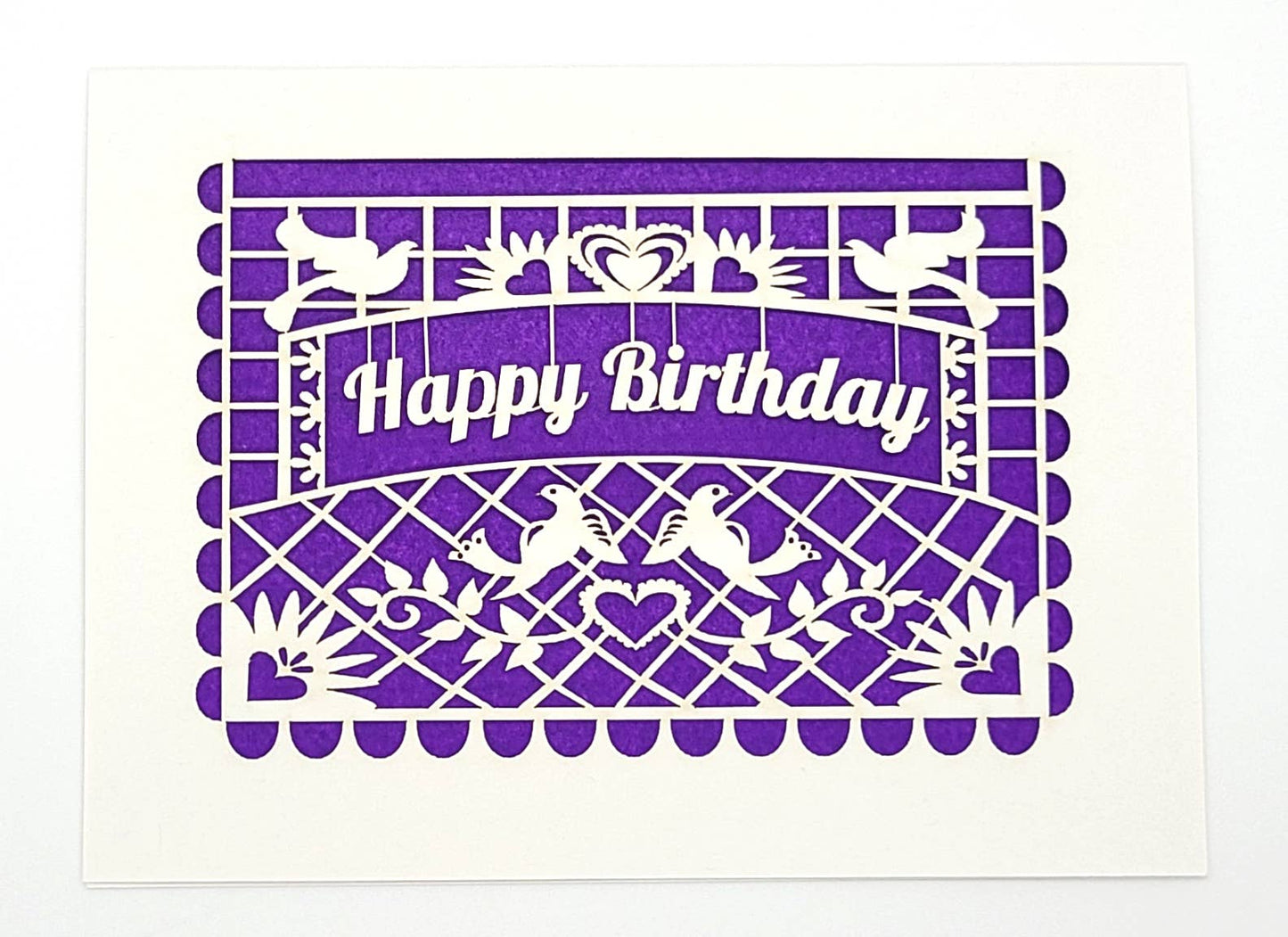 Happy Birthday Card - Papel Picado Flag