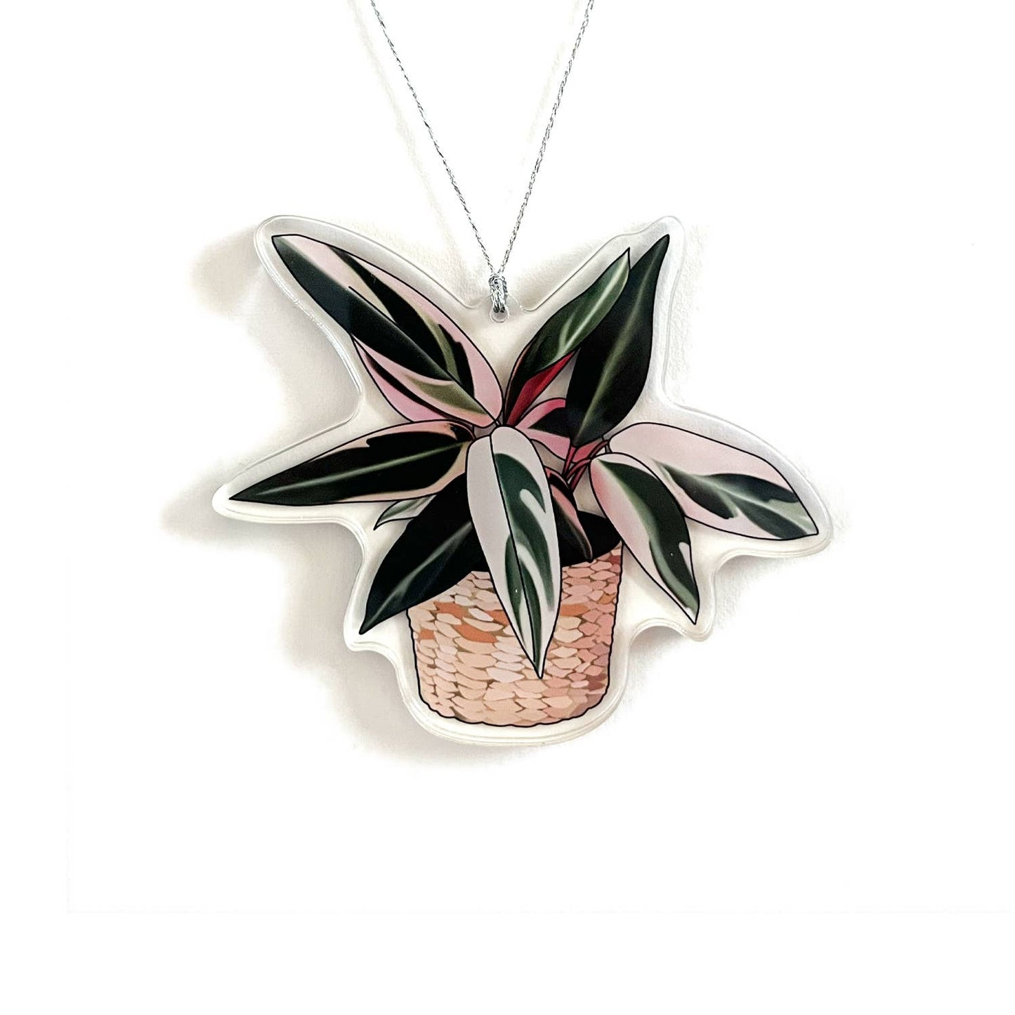 Tricolor Houseplant Christmas Ornament