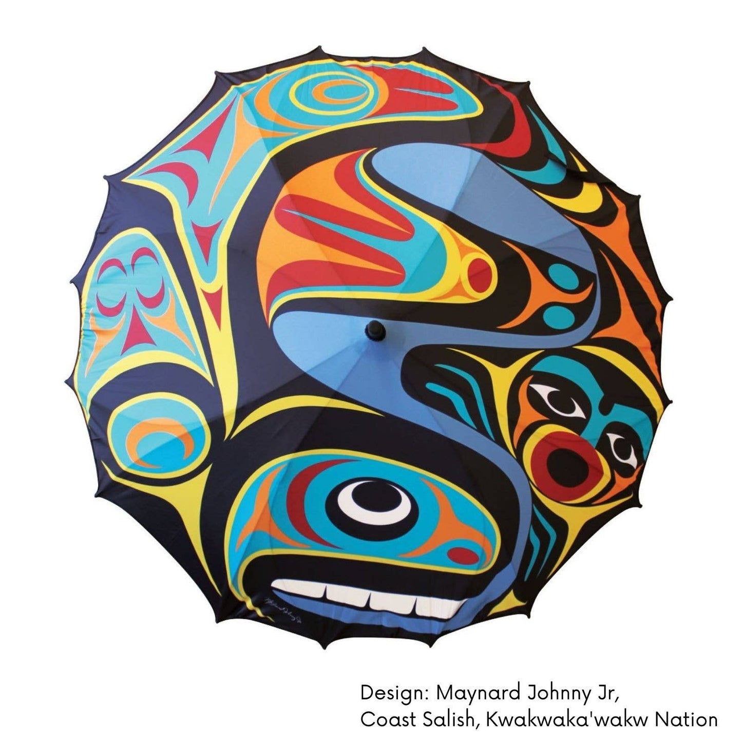 Pacific Umbrella w/ Contemporary Indigenous Artwork