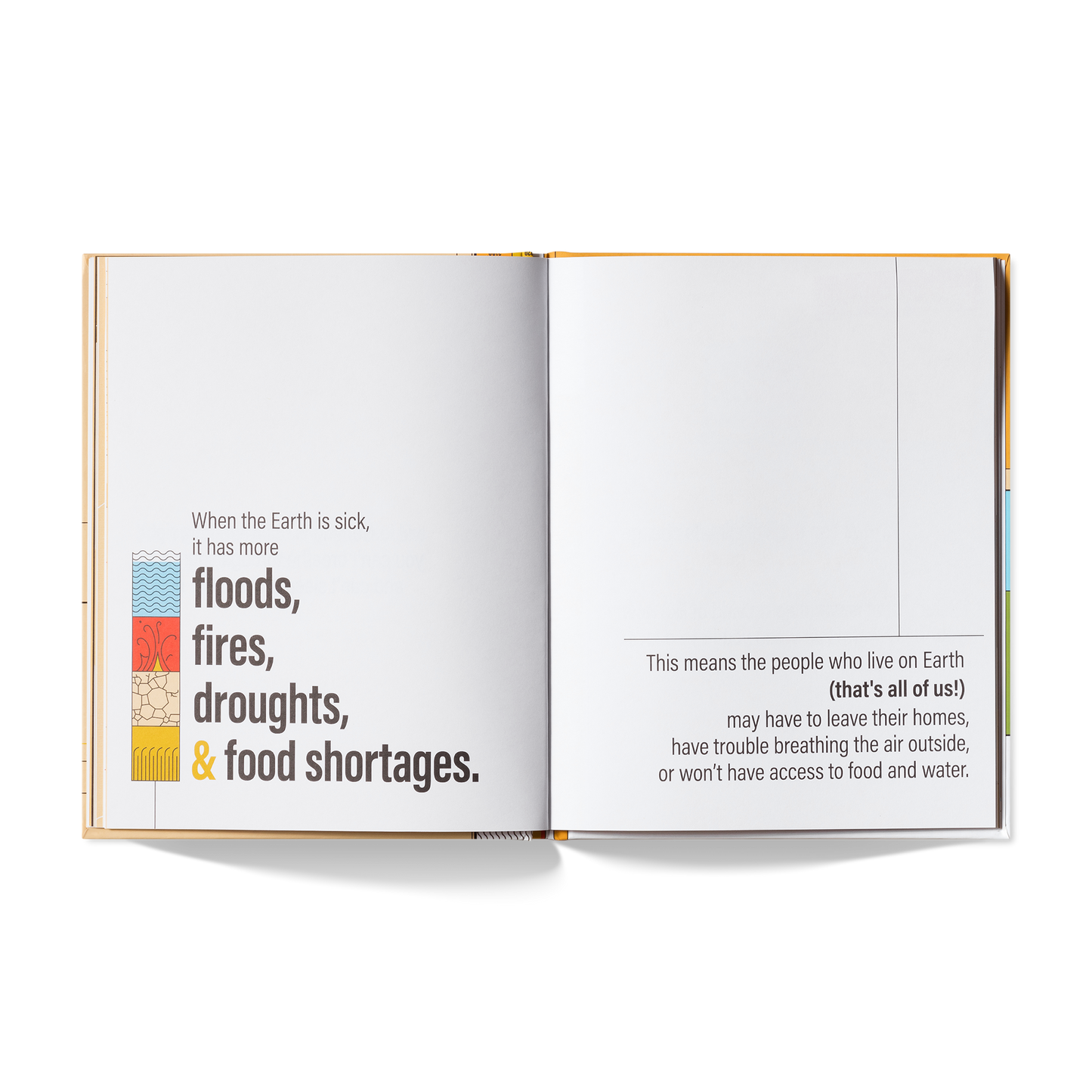 Spread from “A Kids Book About Climate Change”