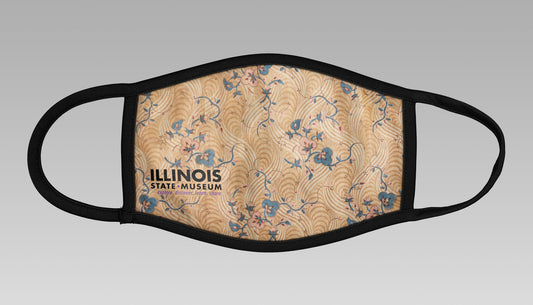 Image of flower pattern on Fashioning Illinois Face Mask.
