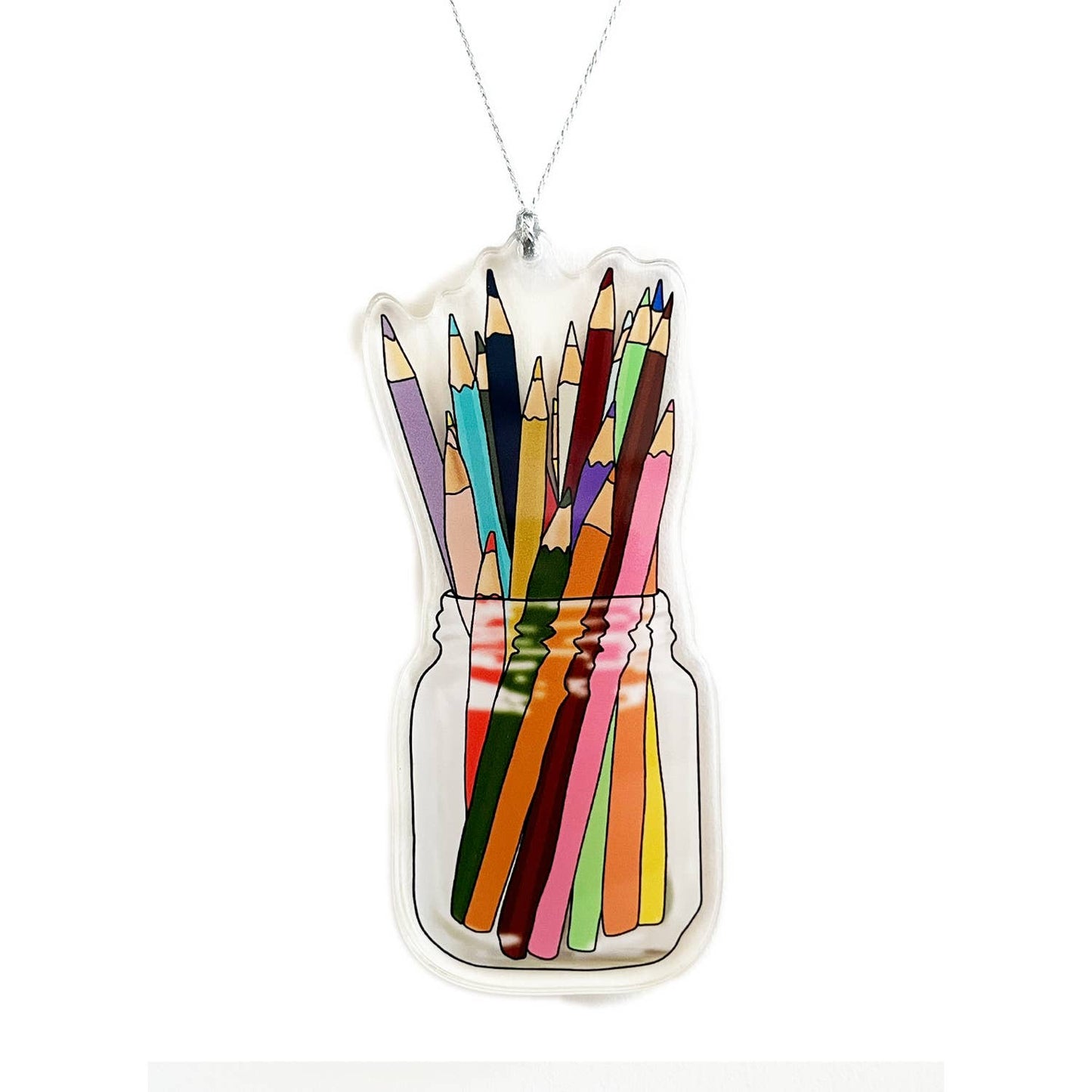 Colored Pencils Christmas Ornament