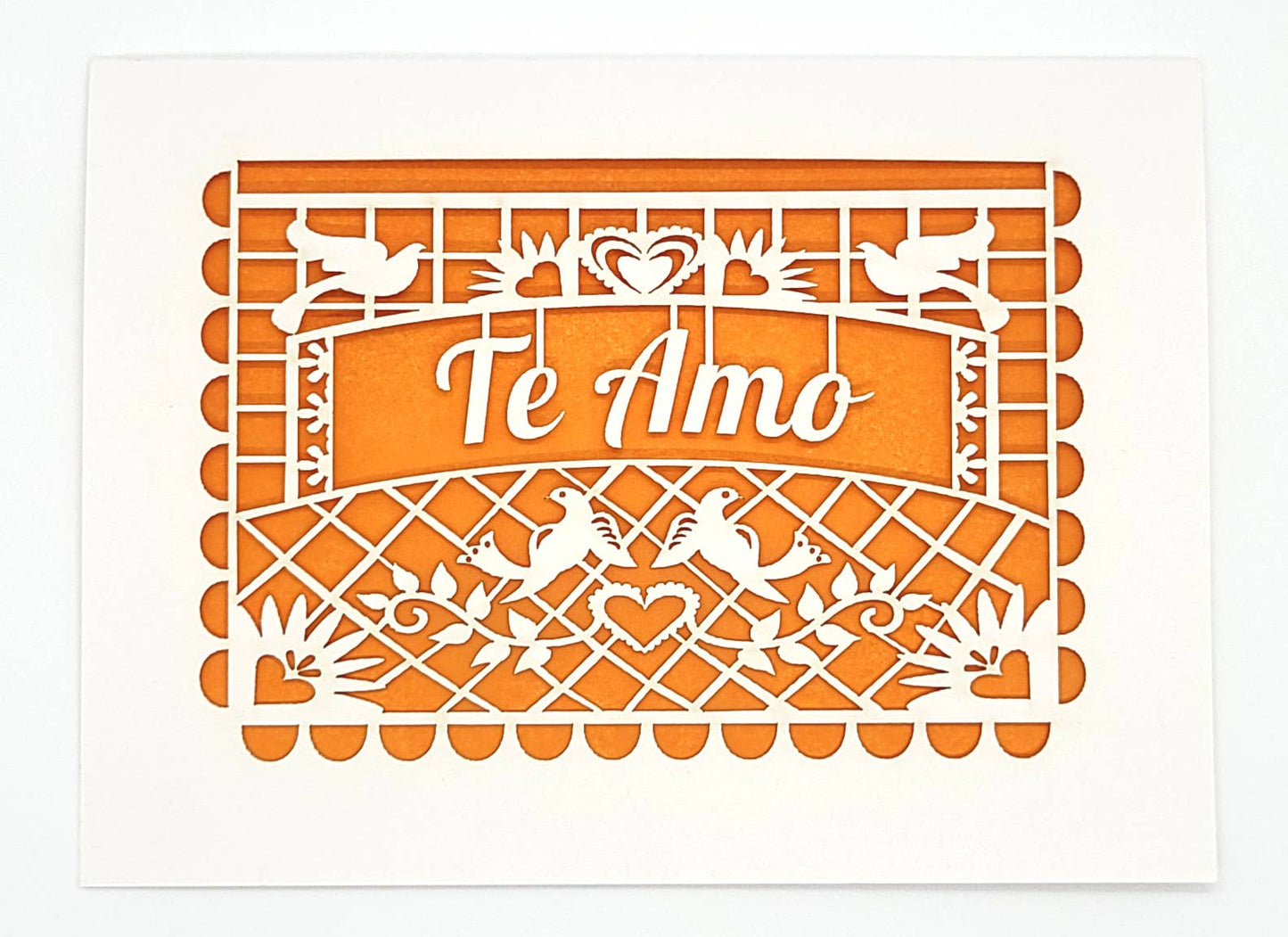 Te Amo Card - Papel Picado Flag