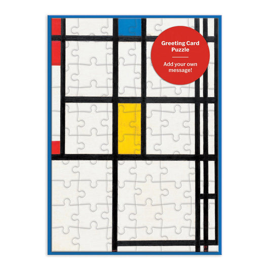 Cover image of Mondrian art Greeting Puzzle.