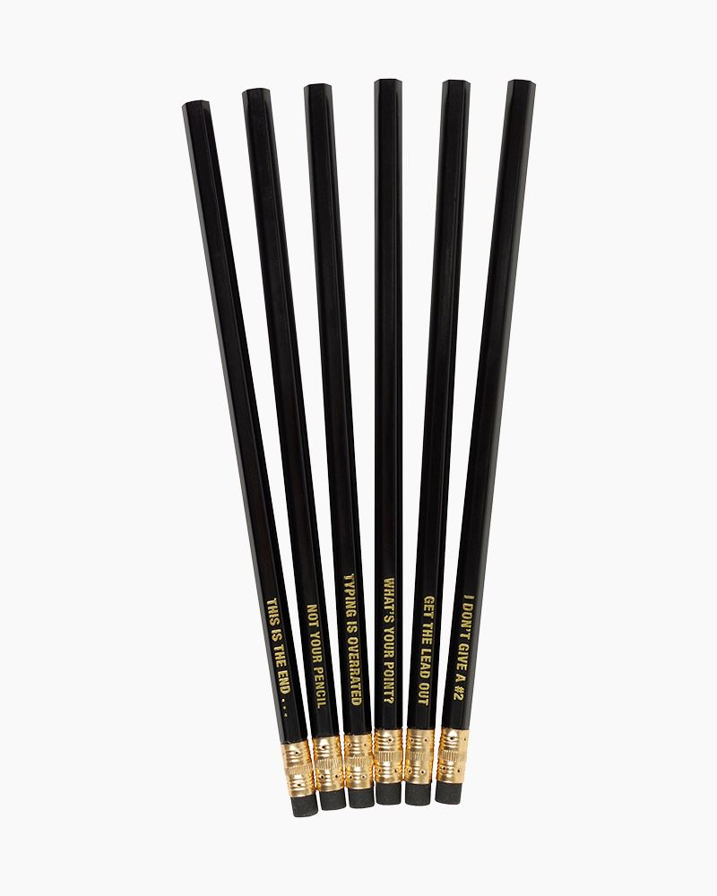 The pencils included in the What’s Your Point? Pencil Set.