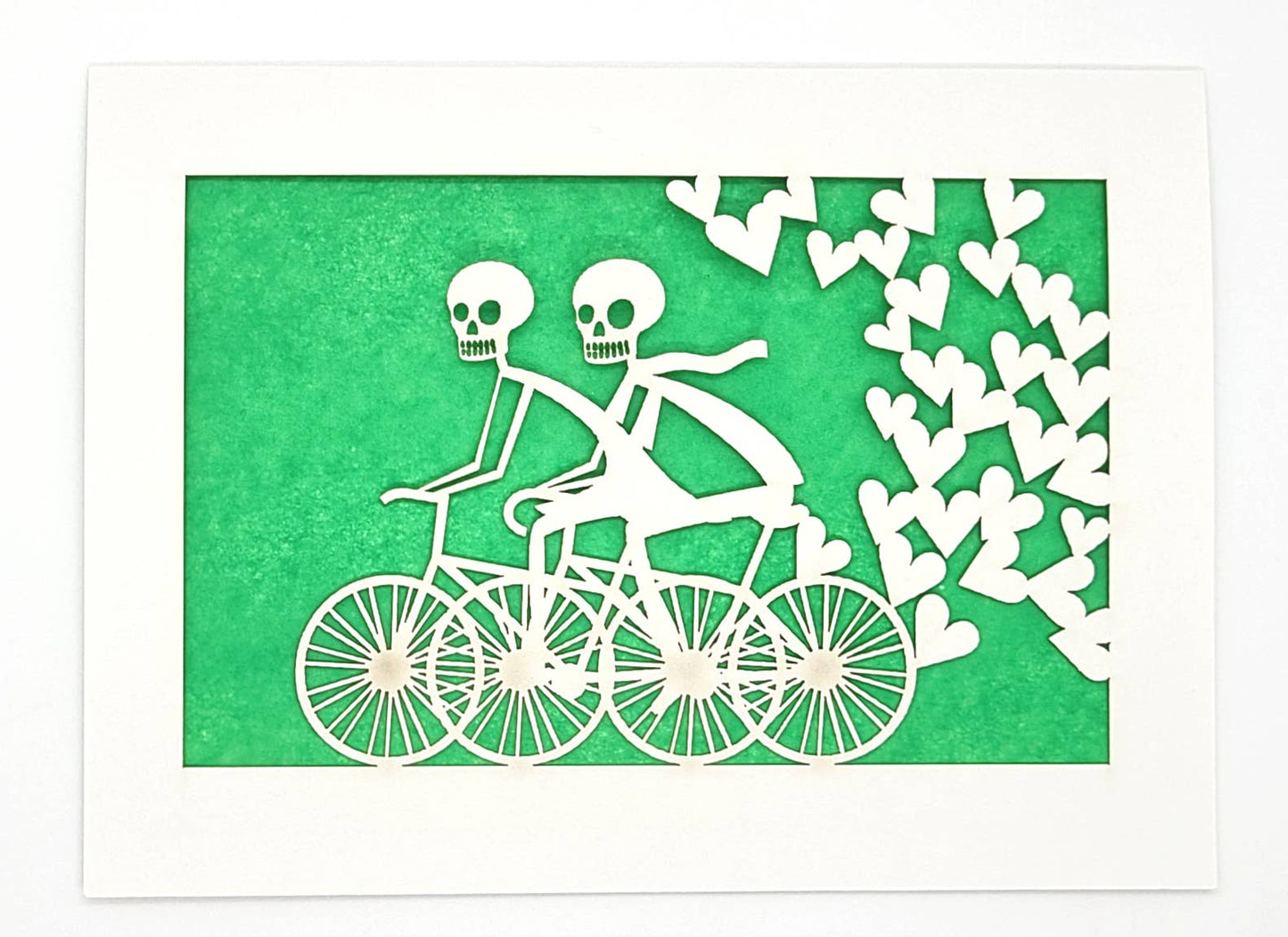 2 Calaveras on Bikes Note Card