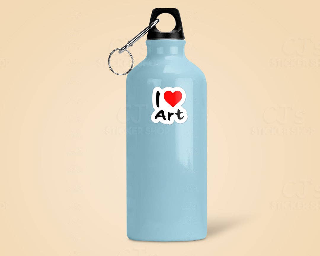 I Love Art Sticker Vinyl Decal