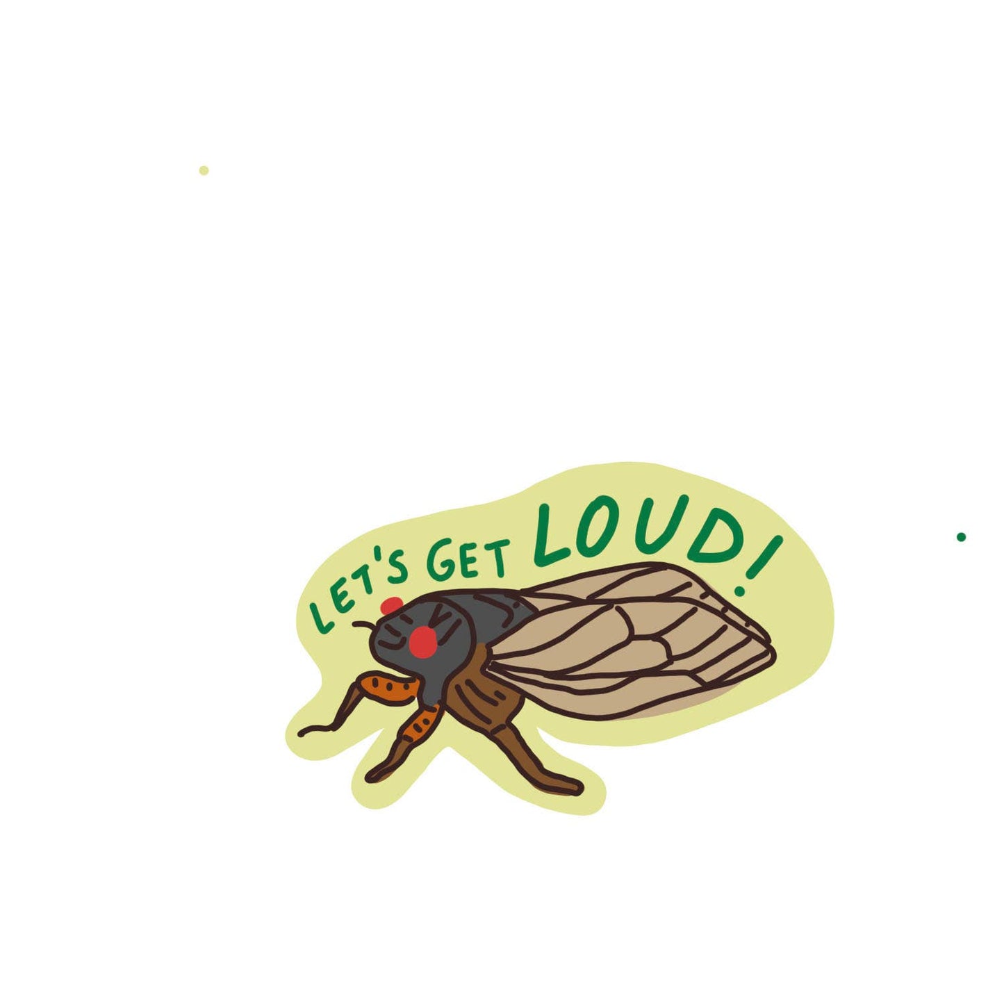 Cicada Sticker