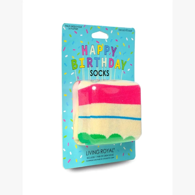 Birthday 3D Packaged Crew Socks