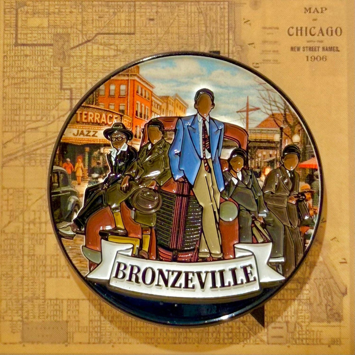 Historic Bronzeville Chicago - Enamel Pin