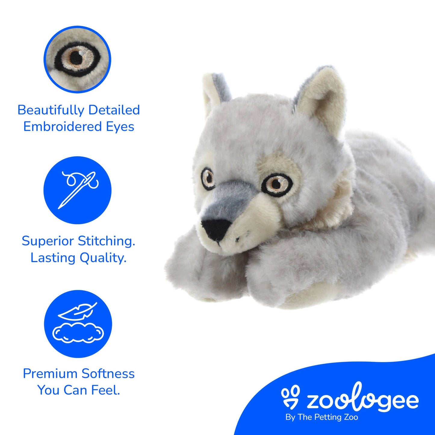 Grey Wolf Stuffed Animal