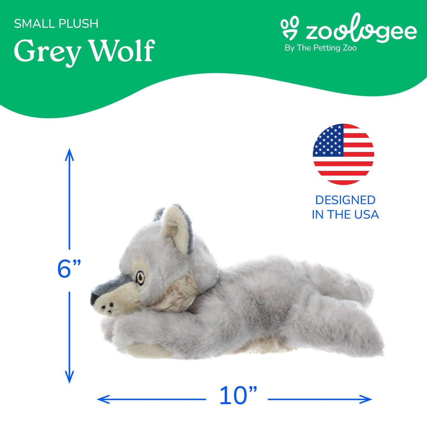 Grey Wolf Stuffed Animal