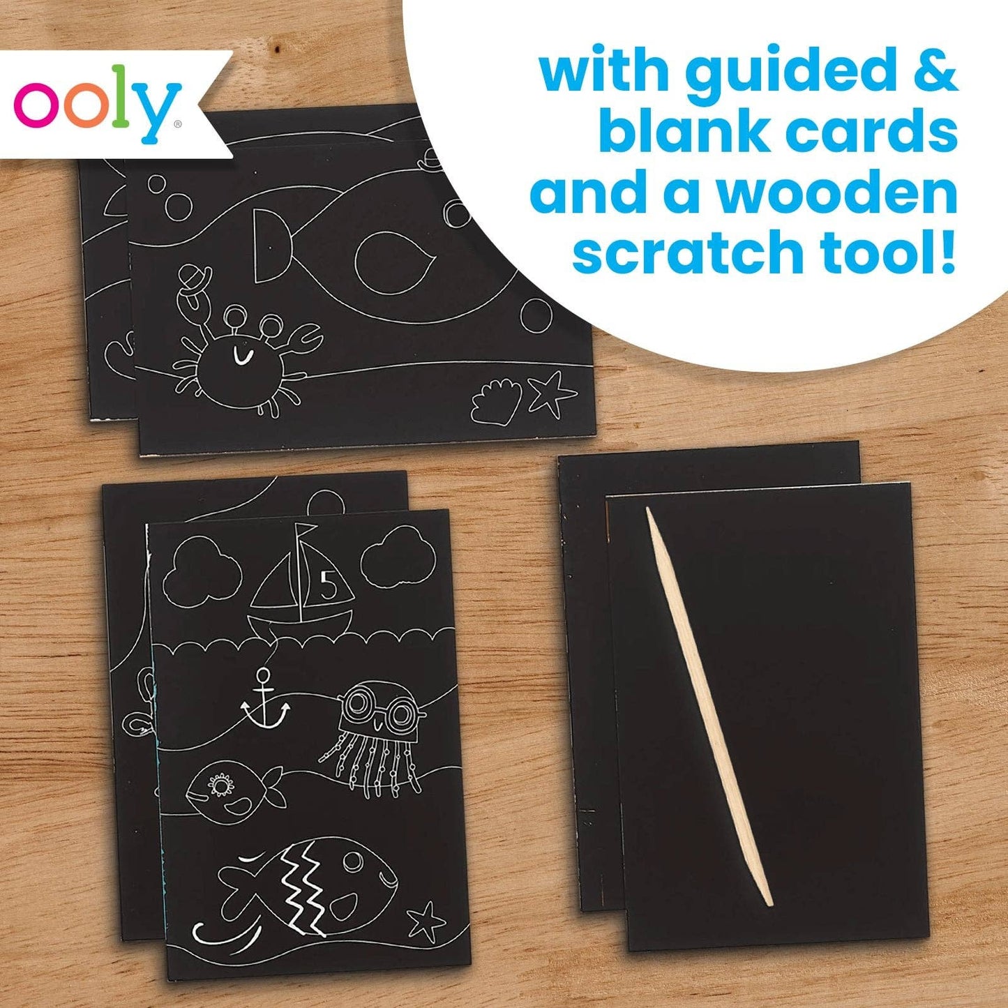 Scratch & Scribble Mini Scratch Art Kit - Friendly Fish