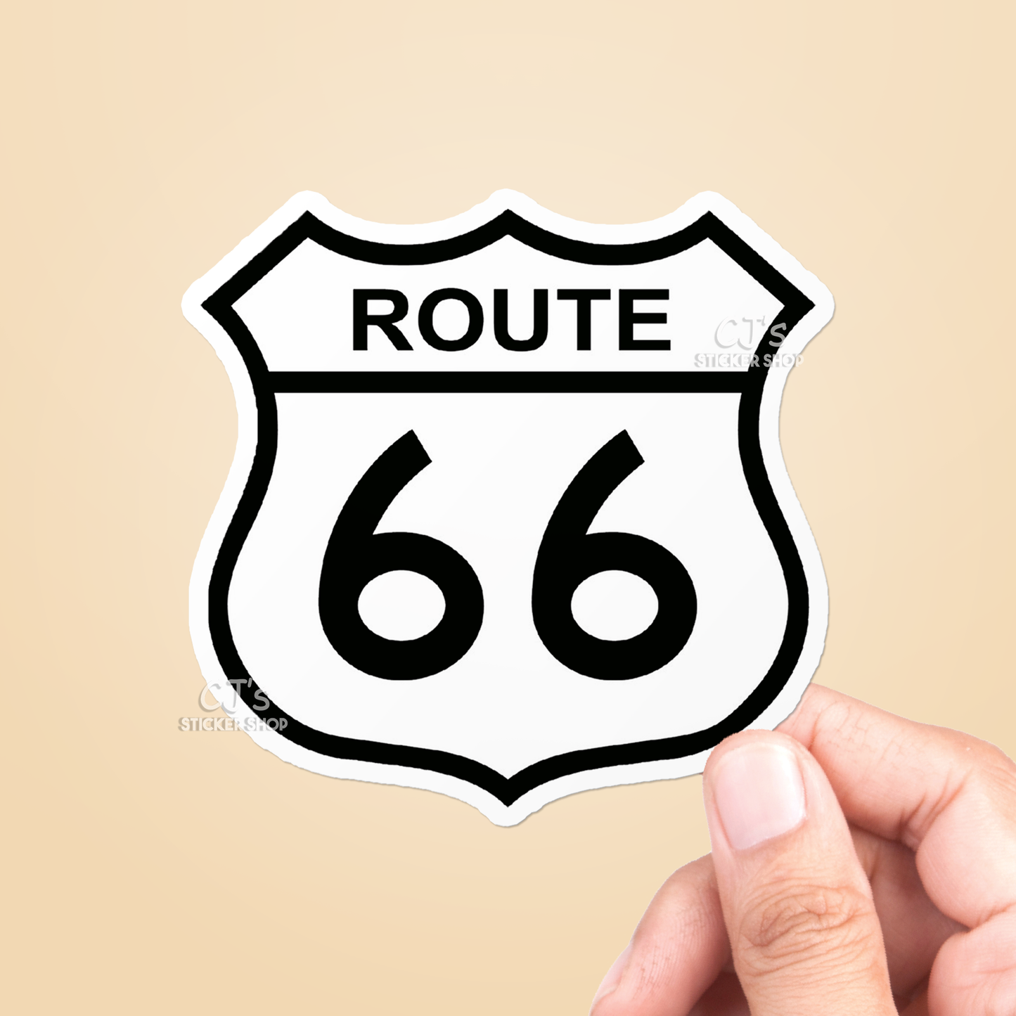 Route 66 Sticker Vinyl Decal