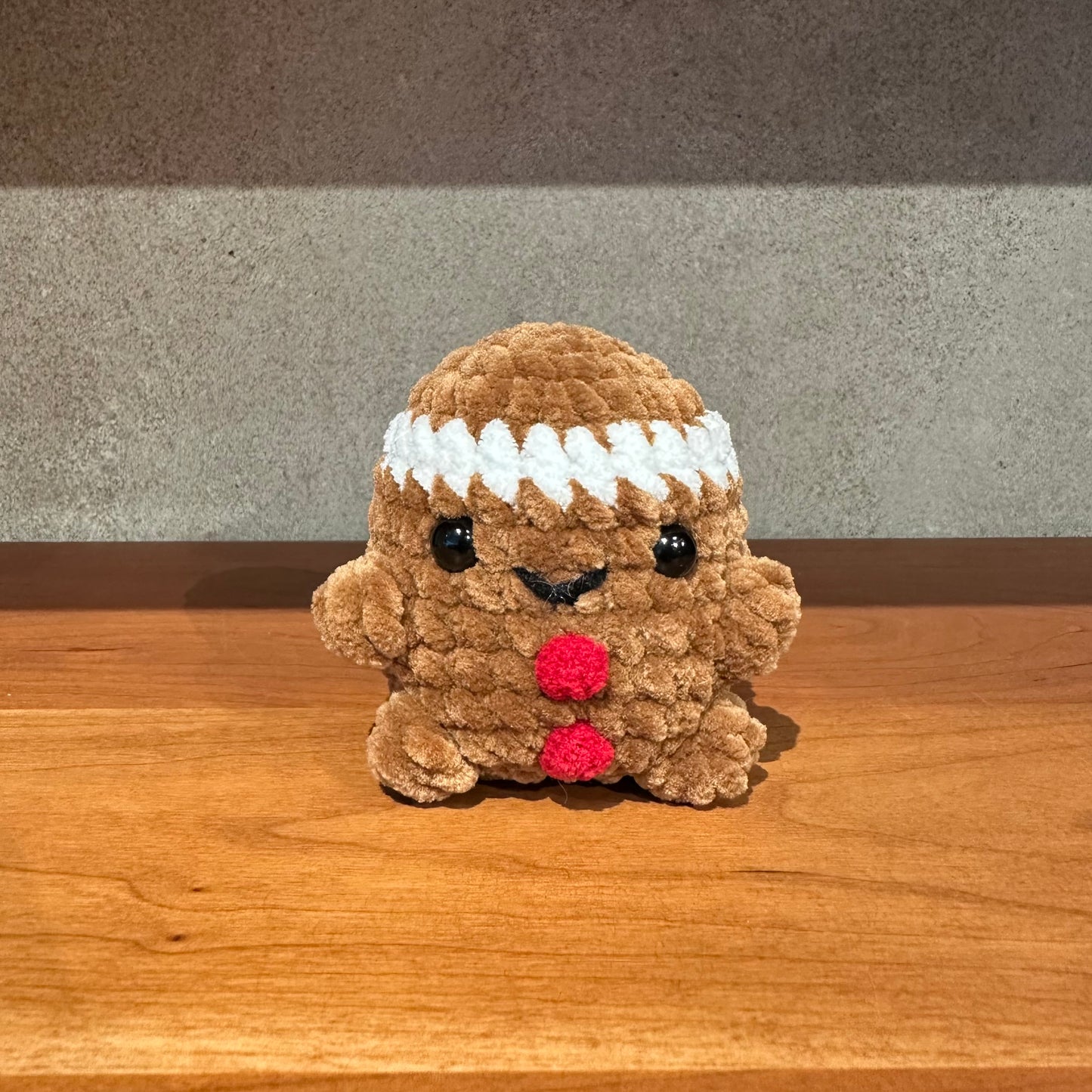 Mini Gingerbread Man Crochet Plush