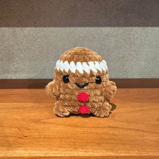 Mini Gingerbread Man Crochet Plush