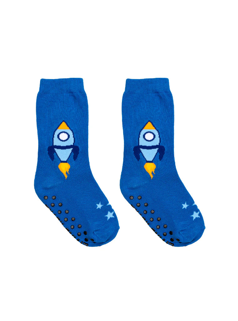 Kids Rocket 3D Packaged Crew Socks