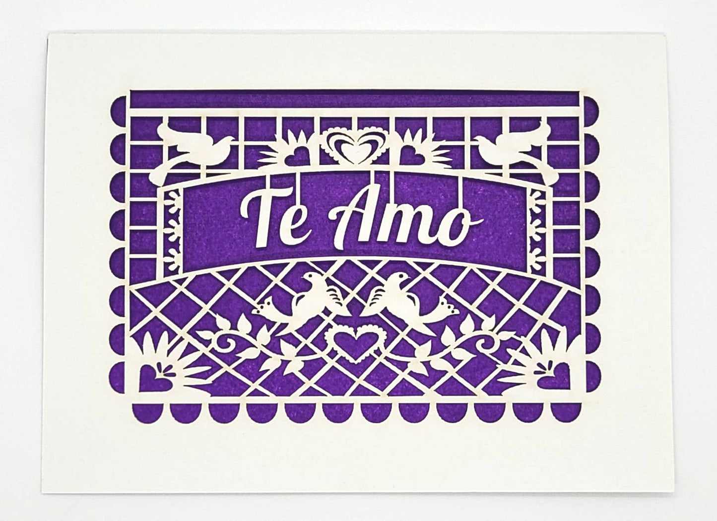 Te Amo - Papel Picado Note Card